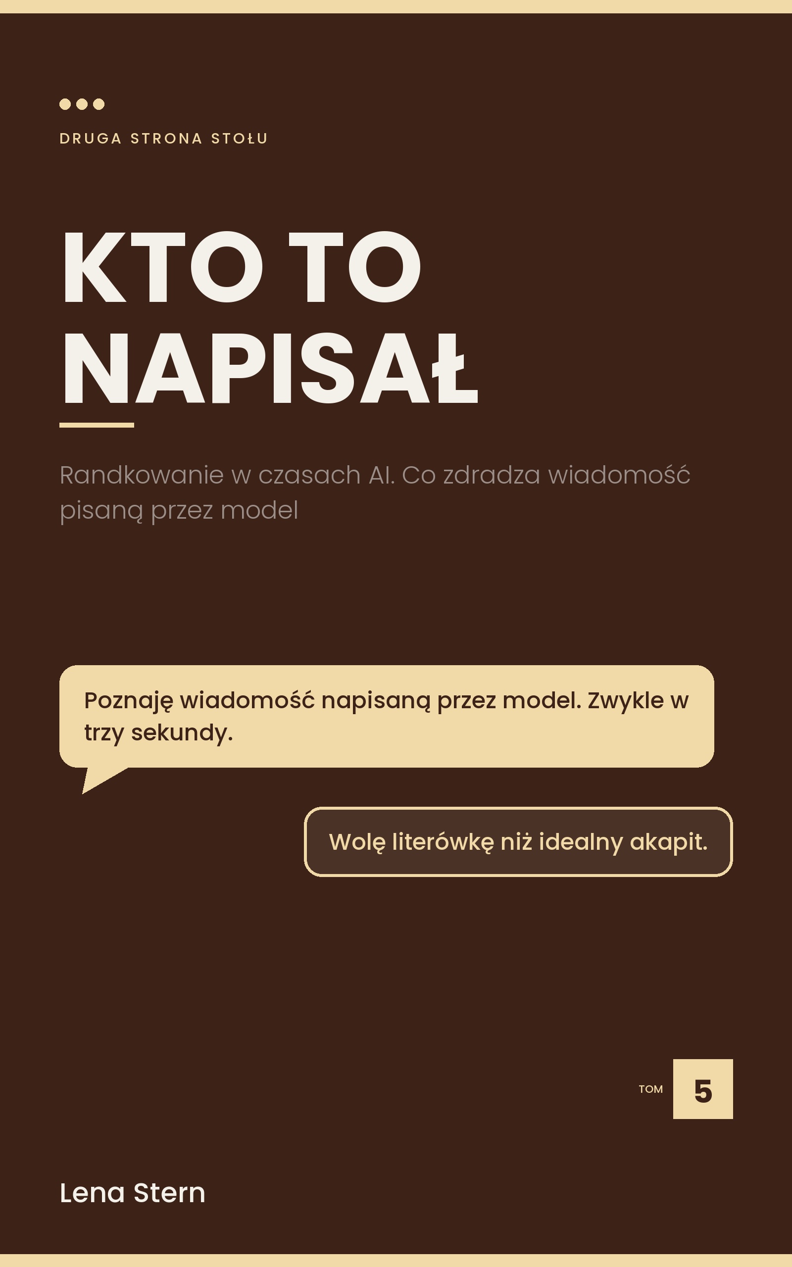 Okładka: Kto to napisał